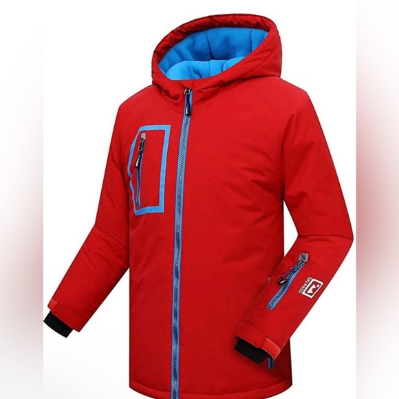 phibee big boy's waterproof breathable snowboard ski jacket - Picture 2 of 8